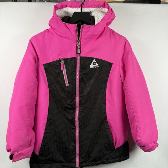 Gerry Girls Pink Black 3 In 1 Jacket Outdoors Ski Snow Medium (10/12) - Picture 1 of 12